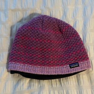 Patagonia Kids' Purple and Pink Knit Hat